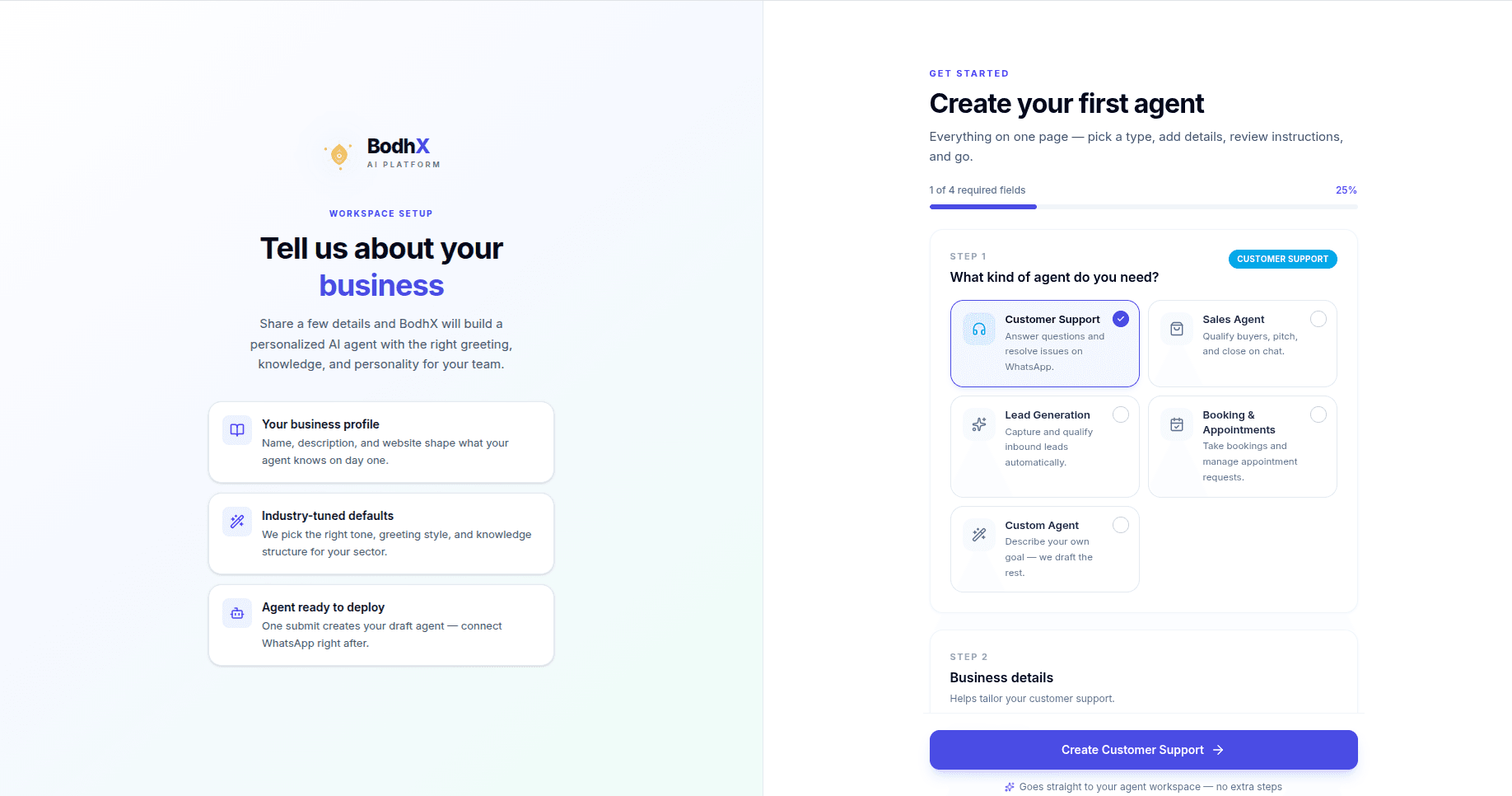 Start with a guided setup